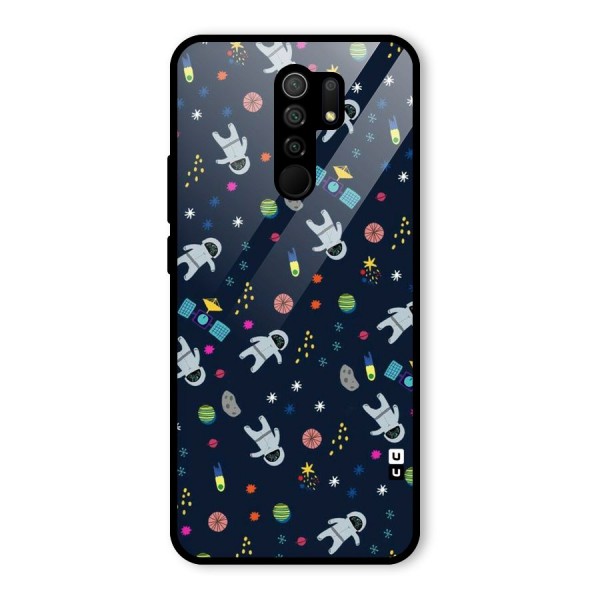 Spaceman Dance Glass Back Case for Redmi 9 Prime