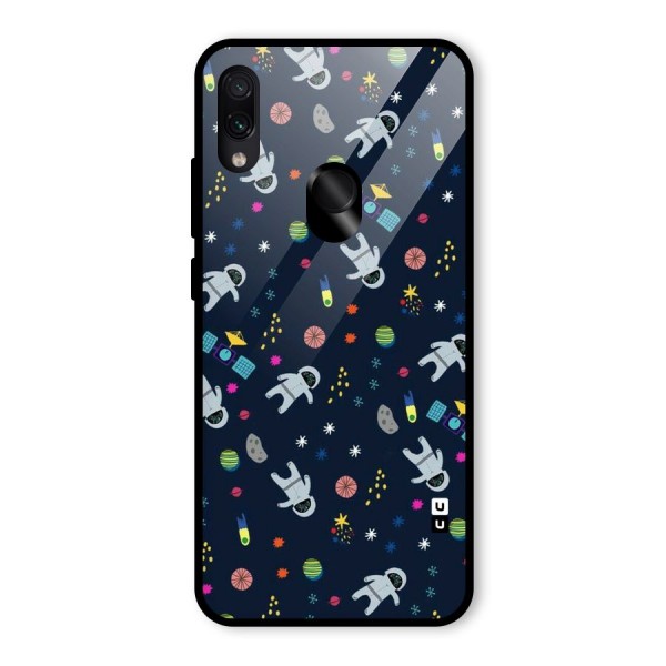 Spaceman Dance Glass Back Case for Redmi Note 7