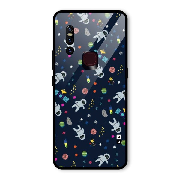 Spaceman Dance Glass Back Case for Vivo V15