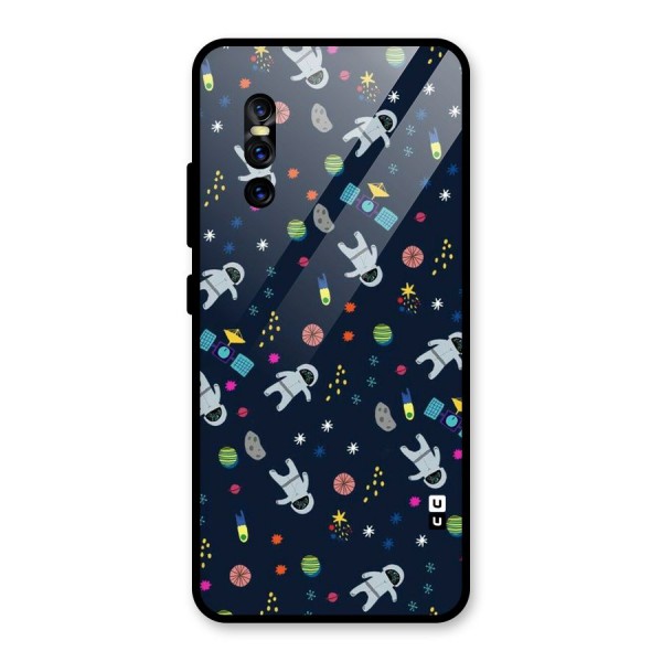 Spaceman Dance Glass Back Case for Vivo V15 Pro