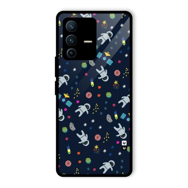 Spaceman Dance Glass Back Case for Vivo V23 Pro