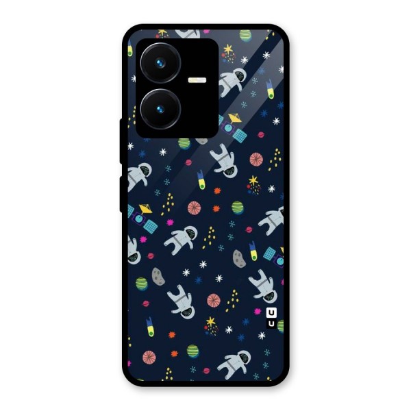 Spaceman Dance Glass Back Case for Vivo Y22