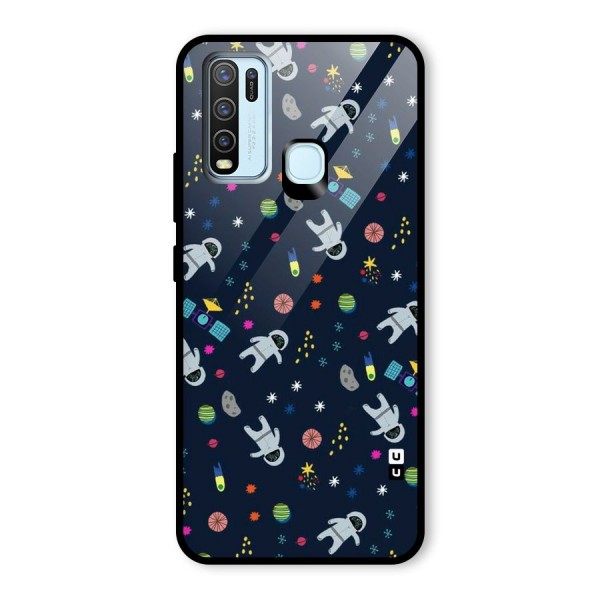 Spaceman Dance Glass Back Case for Vivo Y30