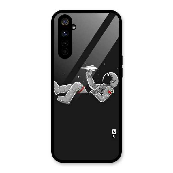 Spaceman Flying Glass Back Case for Realme 6