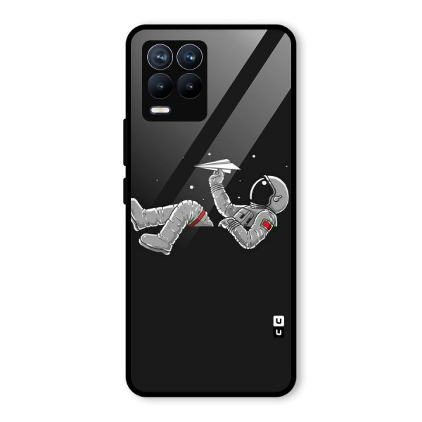 Spaceman Flying Glass Back Case for Realme 8 Pro