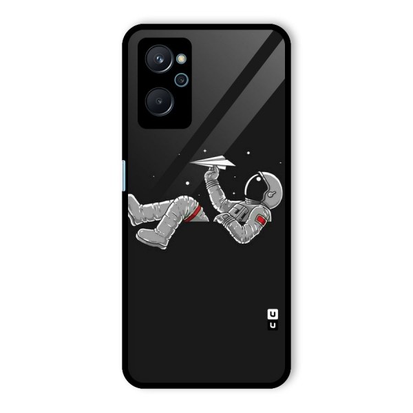 Spaceman Flying Glass Back Case for Realme 9i