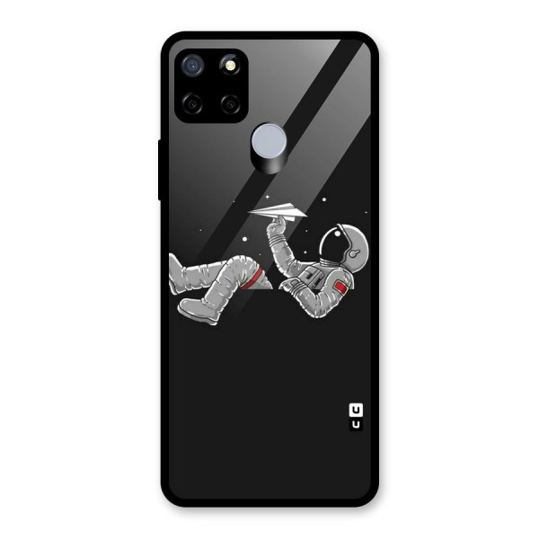 Spaceman Flying Glass Back Case for Realme C15