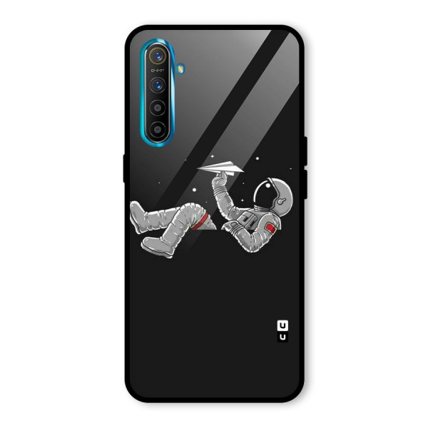 Spaceman Flying Glass Back Case for Realme XT