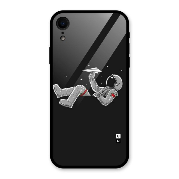 Spaceman Flying Glass Back Case for XR