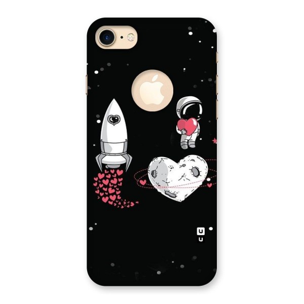 Spaceman Love Back Case for iPhone 8 Logo Cut