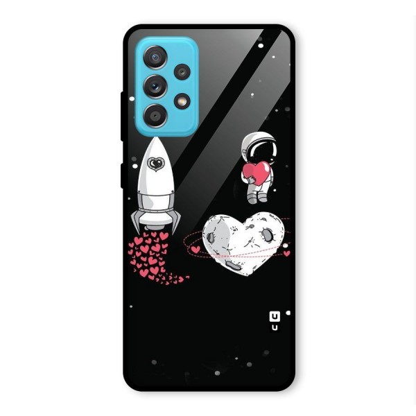 Spaceman Love Glass Back Case for Galaxy A52s 5G