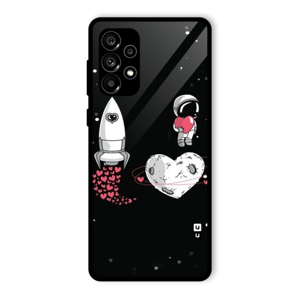 Spaceman Love Glass Back Case for Galaxy A73 5G