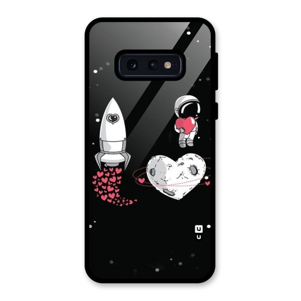 Spaceman Love Glass Back Case for Galaxy S10e