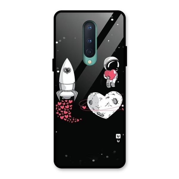 Spaceman Love Glass Back Case for OnePlus 8