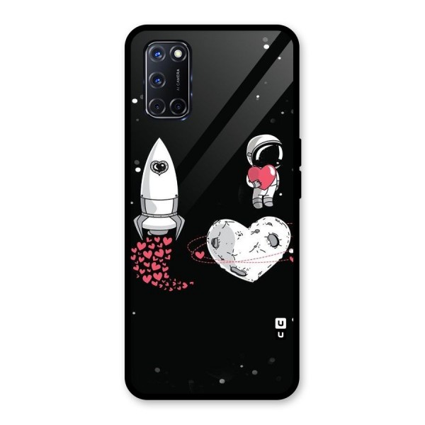 Spaceman Love Glass Back Case for Oppo A52