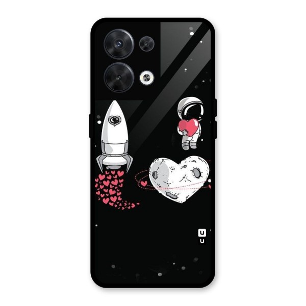 Spaceman Love Glass Back Case for Oppo Reno8 5G