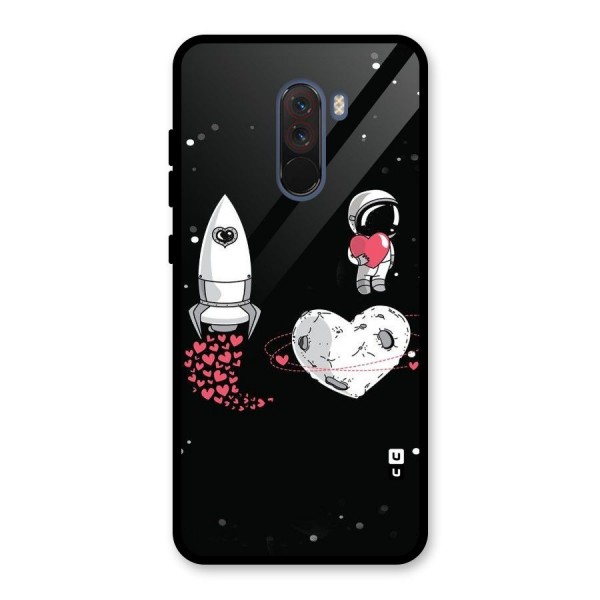 Spaceman Love Glass Back Case for Poco F1