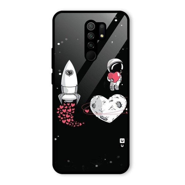 Spaceman Love Glass Back Case for Redmi 9 Prime