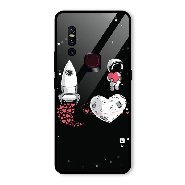 Spaceman Love Glass Back Case for Vivo V15