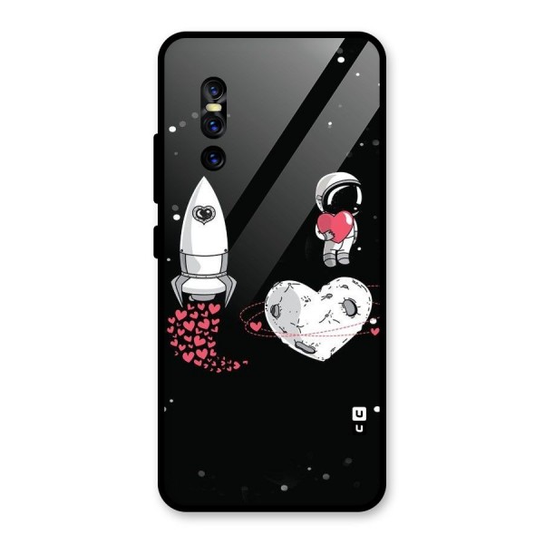 Spaceman Love Glass Back Case for Vivo V15 Pro