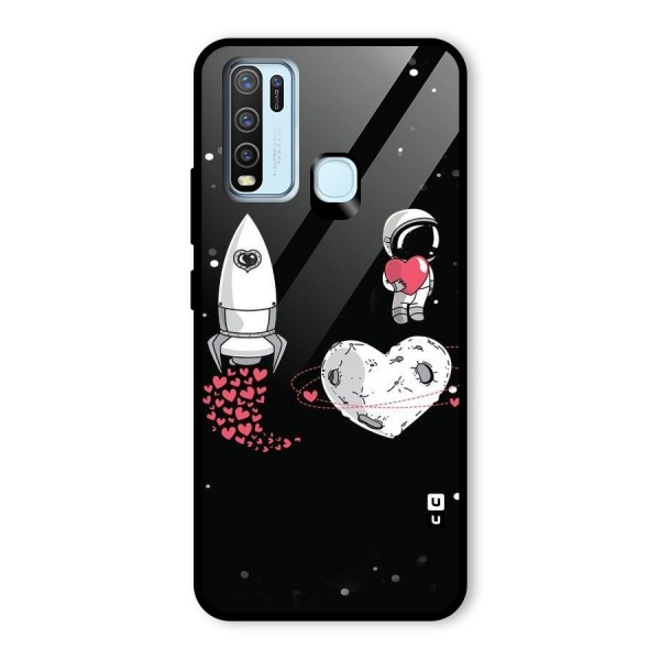 Spaceman Love Glass Back Case for Vivo Y30