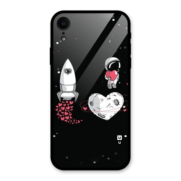 Spaceman Love Glass Back Case for XR