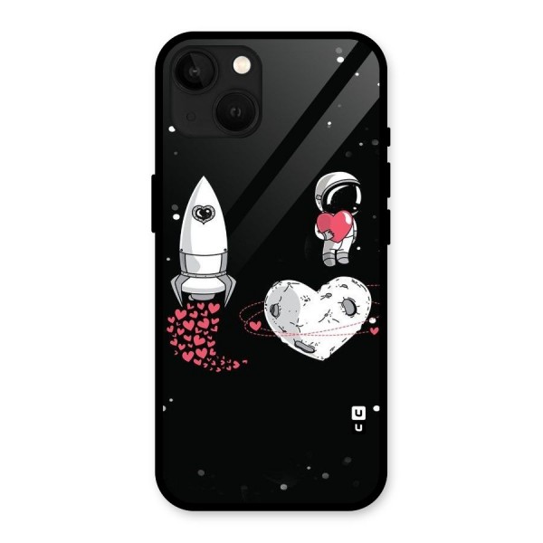 Spaceman Love Glass Back Case for iPhone 13