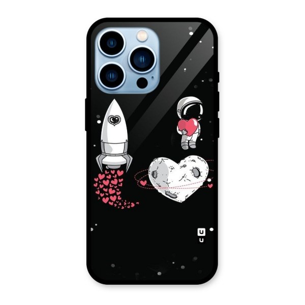 Spaceman Love Glass Back Case for iPhone 13 Pro