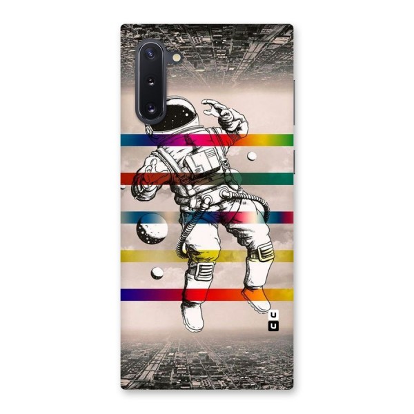 Spaceman Rainbow Stripes Back Case for Galaxy Note 10