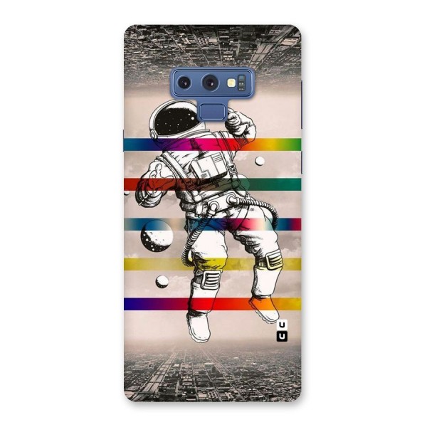 Spaceman Rainbow Stripes Back Case for Galaxy Note 9