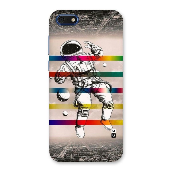 Spaceman Rainbow Stripes Back Case for Honor 7s