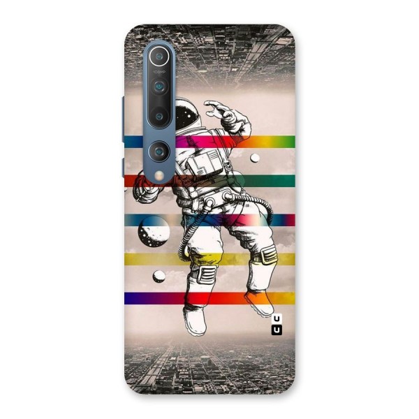 Spaceman Rainbow Stripes Back Case for Mi 10