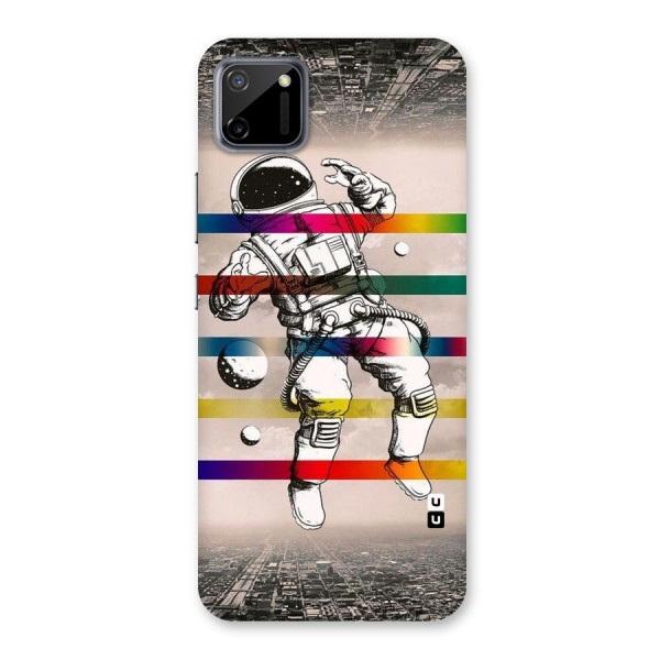 Spaceman Rainbow Stripes Back Case for Realme C11