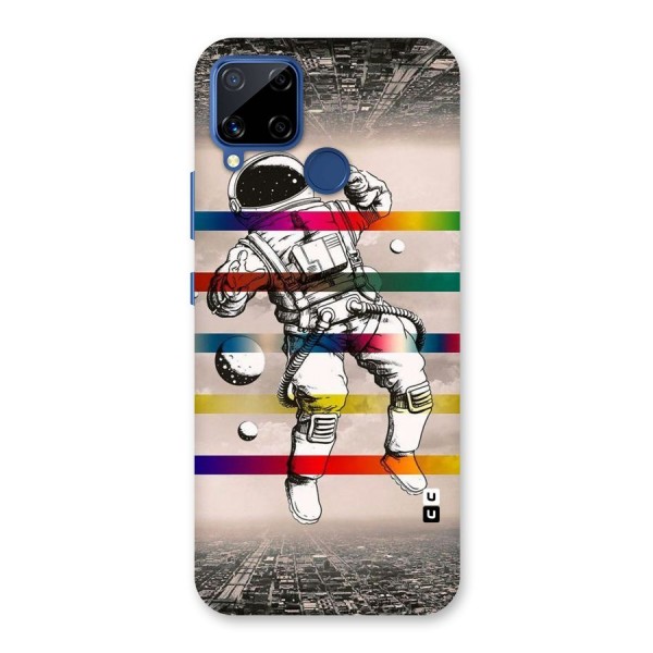 Spaceman Rainbow Stripes Back Case for Realme C12