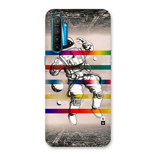 Spaceman Rainbow Stripes Back Case for Realme XT