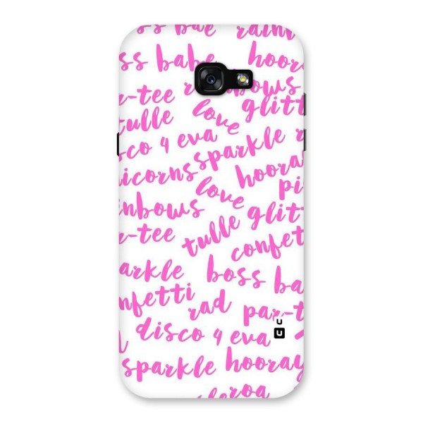 Sparkle Love Back Case for Galaxy A7 (2017)