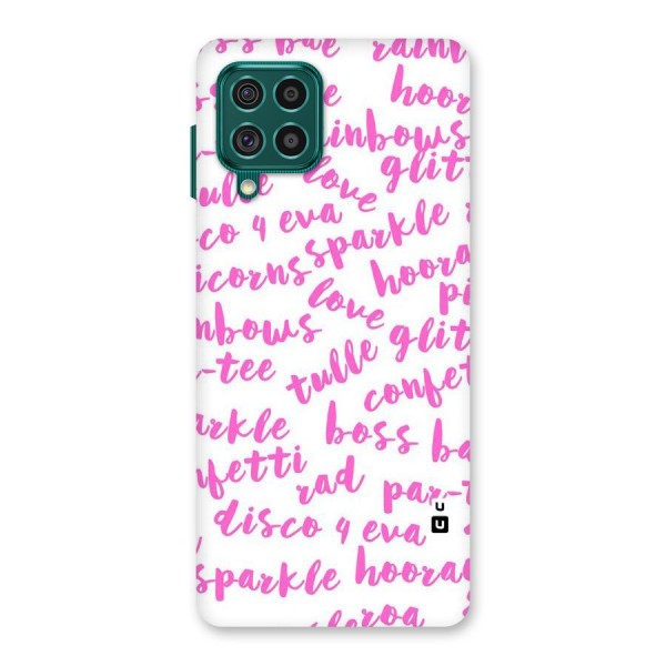 Sparkle Love Back Case for Galaxy F62