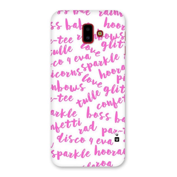 Sparkle Love Back Case for Galaxy J6 Plus