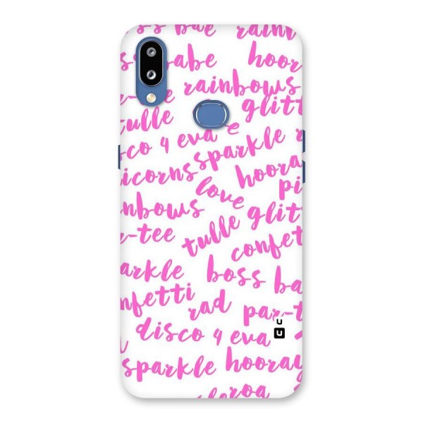 Sparkle Love Back Case for Galaxy M01s