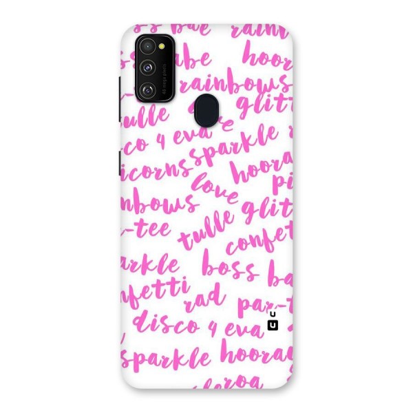 Sparkle Love Back Case for Galaxy M21