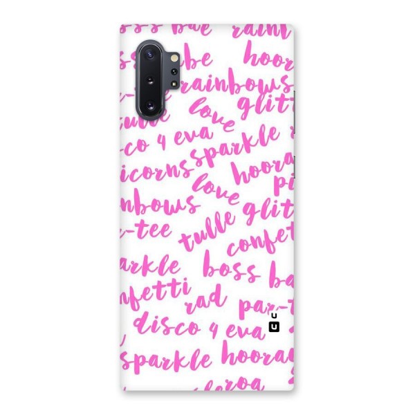 Sparkle Love Back Case for Galaxy Note 10 Plus