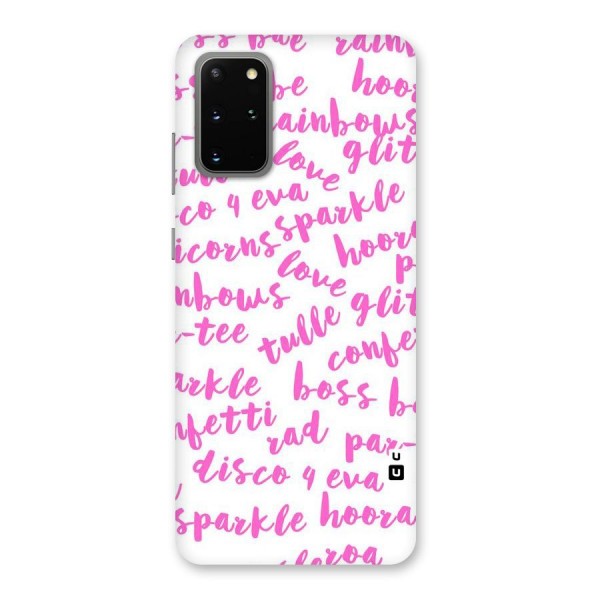 Sparkle Love Back Case for Galaxy S20 Plus