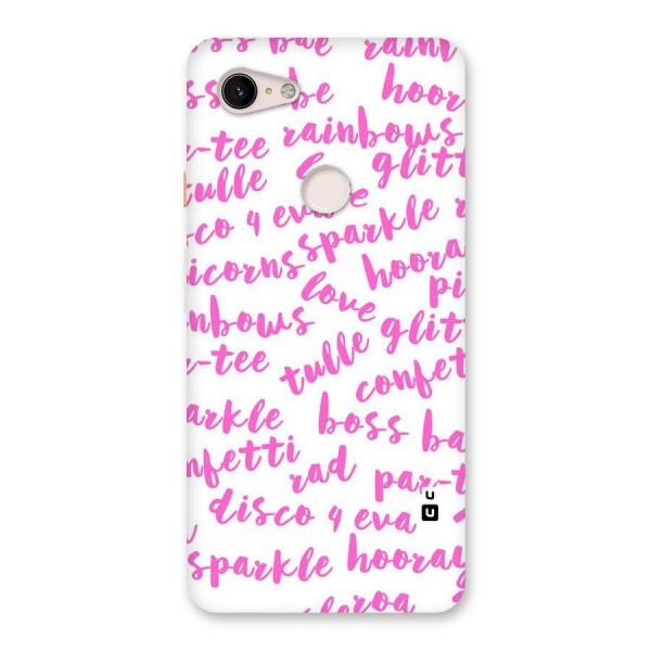 Sparkle Love Back Case for Google Pixel 3 XL