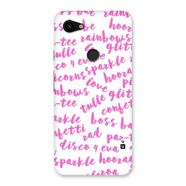 Sparkle Love Back Case for Google Pixel 3a XL