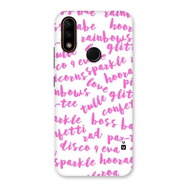 Sparkle Love Back Case for Lenovo A6 Note