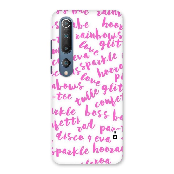 Sparkle Love Back Case for Mi 10