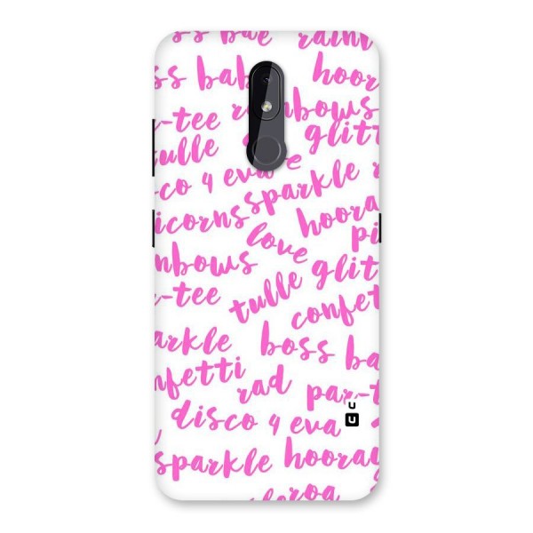 Sparkle Love Back Case for Nokia 3.2