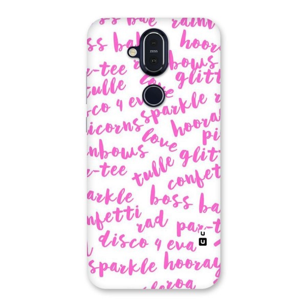 Sparkle Love Back Case for Nokia 8.1