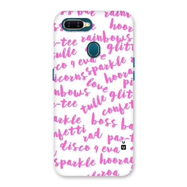 Sparkle Love Back Case for Oppo A12