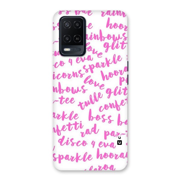 Sparkle Love Back Case for Oppo A54